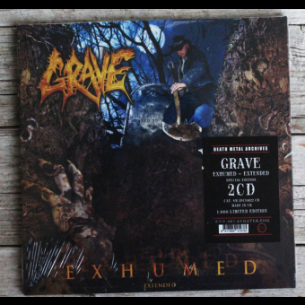 GRAVE Exhumed – Extended – Double CD in special Triple 7′ vinyl edition , PRE-ORDER [CD]